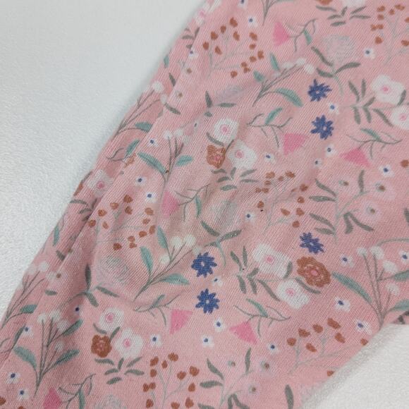 Marks & Spencer Sleeper Baby Girls Sz 9-12m Pink Floral Footie - Picture 4 of 6